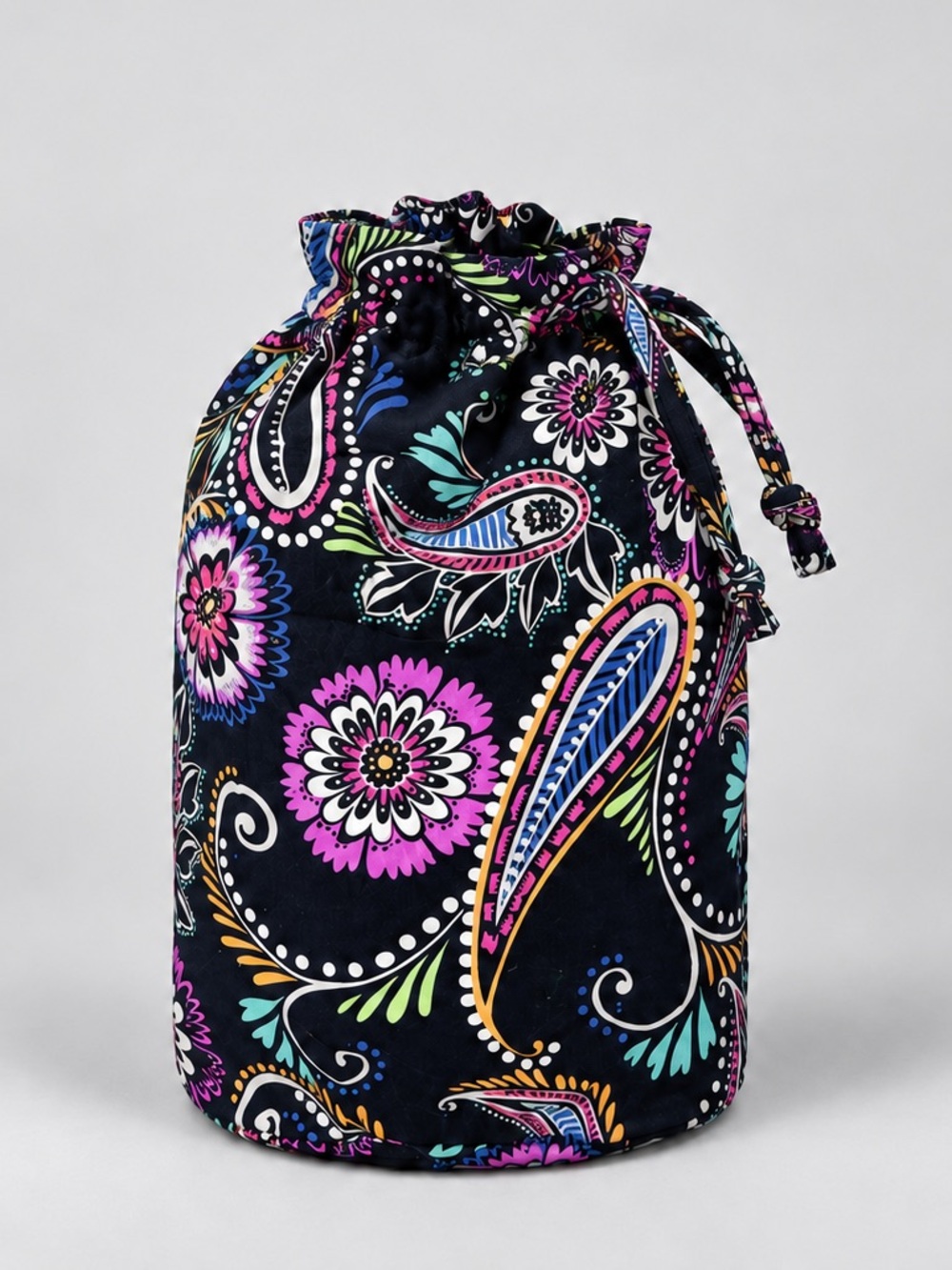 Vera Bradley Mini Ditty Bag Bandana Swirl Drawstring Quilted Retired Bohemian